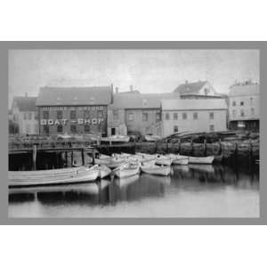  Higgins and Gifford Boatyard 16X24 Giclee Paper