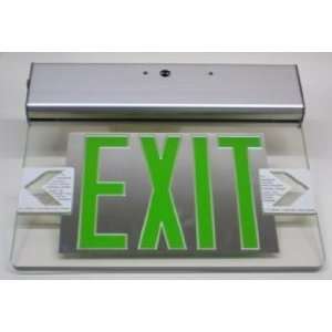    Brushed Steel Finish 11 High 13 Wide Exit Light