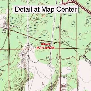 USGS Topographic Quadrangle Map   Hillcoat, Florida (Folded/Waterproof 