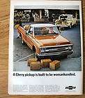 1967 CHEVROLET Custom Sport Pickup Truck magazine Ad half ton work 