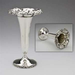 Vase by Whiting Div. of Gorham, Sterling Nouveau Floral 