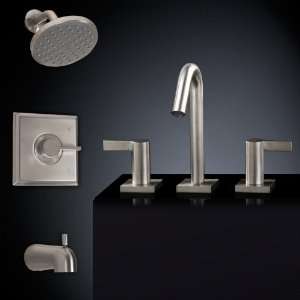 Flair Bathroom Faucet Set #2   Tub & Shower Set, Widespread with 