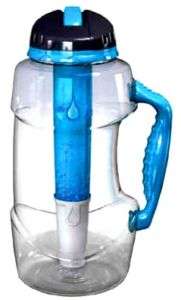 WATER BOTTLE WITH FILTER 64oz EZ FREEZE BPA FREE NEW  
