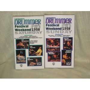  2 VHS SET   Modern Drummers Festival Weekend 1998 Saturday 