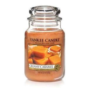  Yankee Candle Creamy Caramel Large Jar Candle