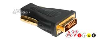 This premium HDMI (female) to DVI (male) video adapter comes with 