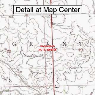  USGS Topographic Quadrangle Map   Hoopeston, Illinois 