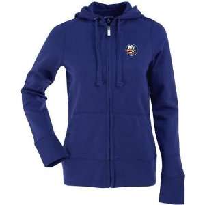  New York Islanders Womens Zip Front Hoody Sweatshirt (Team 