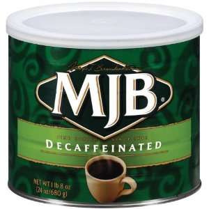 MJB Decaffeinated Coffee, 24.0 Ounce Can Grocery & Gourmet Food