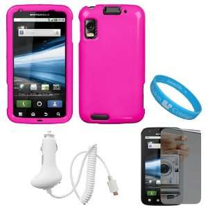  Hot Pink Durable Two Piece Protective Rubberized Crystal Hard 