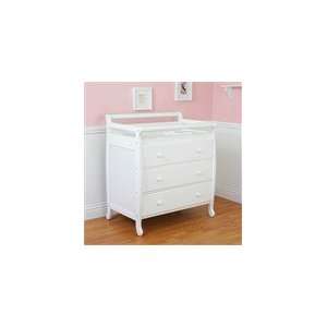  School House 3 Drawer Changer in White Baby