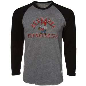  NCAA Original Retro Brand Nebraska Cornhuskers Gray Black 