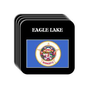  US State Flag   EAGLE LAKE, Minnesota (MN) Set of 4 Mini 