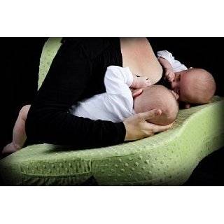   Blessings Ez 2 nurse Twins Breastfeeding Pillow Keylime Minky Dot
