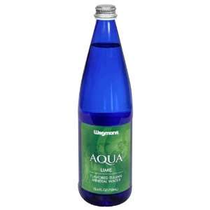 Wgmns Aqua Flavored Italian Mineral Water, Lime , 25.4 Fl .Oz ( Pak of 