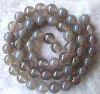 Natural Gray Agate Round Beads 8mm 15.5  