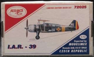 72 Alliance ROMANIAN I.A.R. 39 Bomber *MINT*  