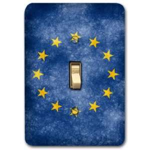  European Union Flag Metal Light Switch Plate Cover Single 
