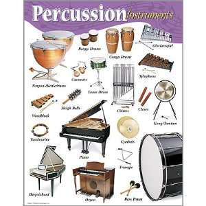  Percussion Instruments Poster