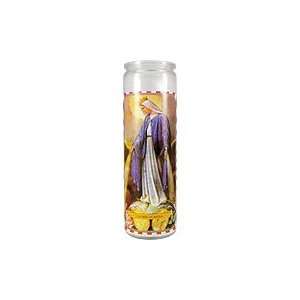  La Milagrosa Candle   Religious Glass Filled Candle, 1 