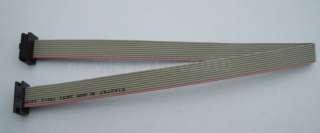 2Pcs 2mm Pitch 10Pin 10 Wire IDC Flat Ribbon Cable  