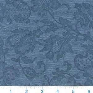  45 Wide Lace Shadows Midnight Blue Fabric By The Yard 
