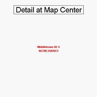  USGS Topographic Quadrangle Map   Middletown OE S, North 