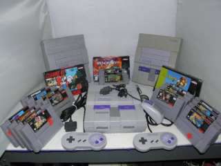   Super Nintendo Systems,7 Controllers,2 Mouses*106 Games* Plus  