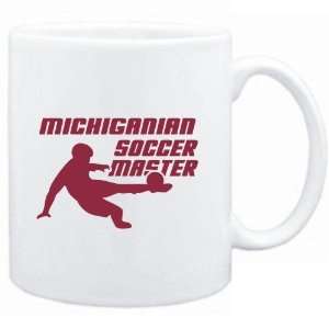 Mug White  Michiganian SOCCER MASTER  Usa States  Sports 