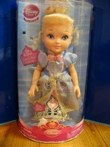  Toddler Princess Cinderella Doll NIB Tiara  