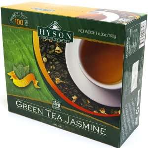 JASMINE (Green Tea) HYSON, 100 Teabags in Cardboard Carton 200g 