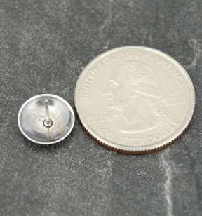 Sterling Silver Southwest Imprint Concho Mini Earrings  