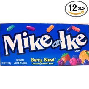 Mike and Ike Berry Blast, 6 Ounce (Pack of 12)  Grocery 