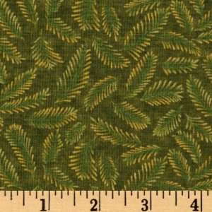  44 Wide The Great I Am Tossed Leaf Green Fabric By The 