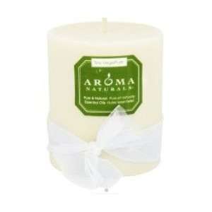  Aroma Naturals Candle Soy Vegepure Holiday Wish White 3X3 