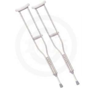  Drive Push Button Aluminum Crutches Options   Size Adult 