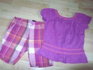 Gap Marrakesh size 5 5t girls Outfit Bermuda shorts and shirt EEUC 