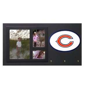  Chicago Bears Picture Frame Key Holder Sign Sports 