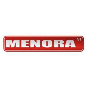   MENORA ST  STREET SIGN NAME