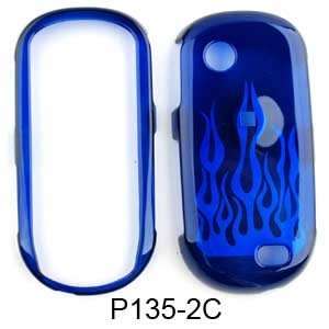 Samsung Sunburst A697 Transperent Blue Flame Hard Case/Cover/Faceplate 