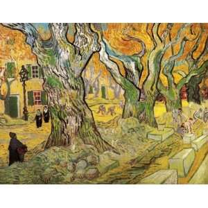  Oil Painting The Road Menders Vincent van Gogh Hand 