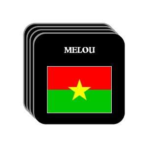  Burkina Faso   MELOU Set of 4 Mini Mousepad Coasters 