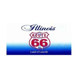 Illinois State Background License Plates Route 66 Plate Tag Tags auto 
