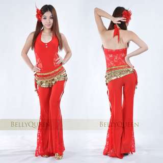 Brand New Belly Dance Costume Top&Pants 9 Color #EW  