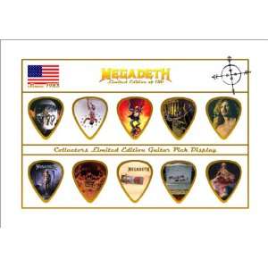  Megadeth Premium Celluloid Guitar Picks Display Limited to 
