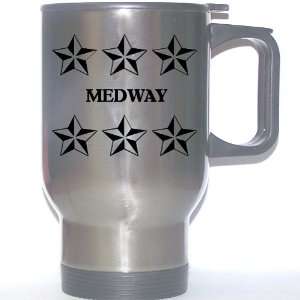  Personal Name Gift   MEDWAY Stainless Steel Mug (black 