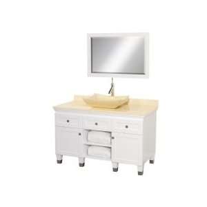   Vanity Set W/ Ivory Top & Ivory Marble Sink WC CG5000 48W TI IMS White