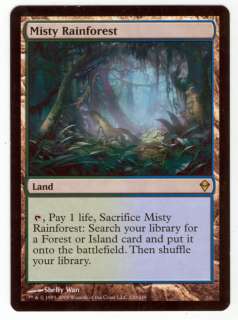 Magic The Gathering  Misty Rainforest  