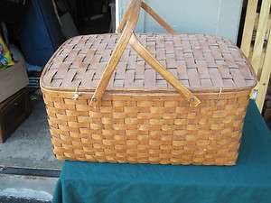 antiques basket made here in maine early all in nice shape  