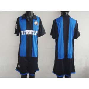   inter milan home blue/black soccer jerseys and shorts soccer Sports
